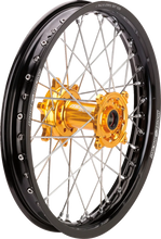 Load image into Gallery viewer, Moose Racing Wheel Assembly - SX-1 - Complete - Rear - Black Wheel/Gold Hub - 19x2.15 - Suzuki SR-21519-BKGD