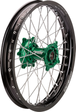 Load image into Gallery viewer, Moose Racing Wheel Assembly - SX-1 - Complete - Rear - Black Wheel/Green Hub - 18x2.15 KR-21518BKGN - Main Product View
