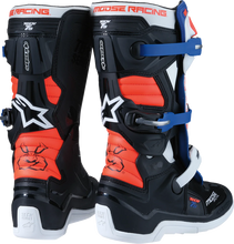 Load image into Gallery viewer, Moose Racing Youth Tech 7S Boots - Black/White/Red/Blue - US 4 0215024-1297-4 - Side View