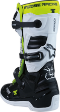 Load image into Gallery viewer, Moose Racing Youth Tech 7S Boots - Black/White/Yellow - US 5 0215024-125-5 - Back View