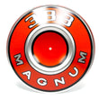 Load image into Gallery viewer, Mopar Engine Air Cleaner ID Plate 383 Magnum Orange P4529085