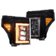 Load image into Gallery viewer, Morimoto XB HEADLIGHTS SUPER DUTY 11-16 AMBER DRL LF505-A-ASM