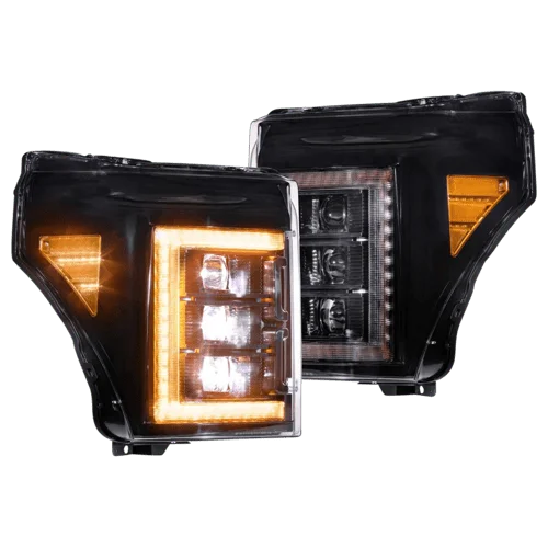 Morimoto XB HEADLIGHTS SUPER DUTY 11-16 AMBER DRL LF505-A-ASM