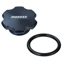 Load image into Gallery viewer, Moroso 1 1/4in-12 Thread Aluminum Filler Cap Kit - Black Anodized