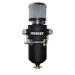 Load image into Gallery viewer, Moroso 10AN Male Fittings Catch Can Breather Tank - Black Powder Coat