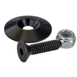 Load image into Gallery viewer, Moroso 1.25in Taper Washer - Black Anodized (10 Pack w/Hardware)