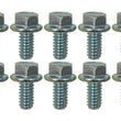 Load image into Gallery viewer, Moroso 1/4in-20 x .500in Serrated Zinc Flange Bolt  - 10 Pack