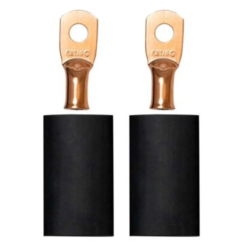 Moroso 1/4in Dia Stud 6 GA Wire Crimp/Solder Battery Cable Terminal Kit (2 Pack)
