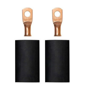 Moroso 1/4in Dia Stud 8 GA Wire Crimp/Solder Battery Cable Terminal Kit (2 Pack)