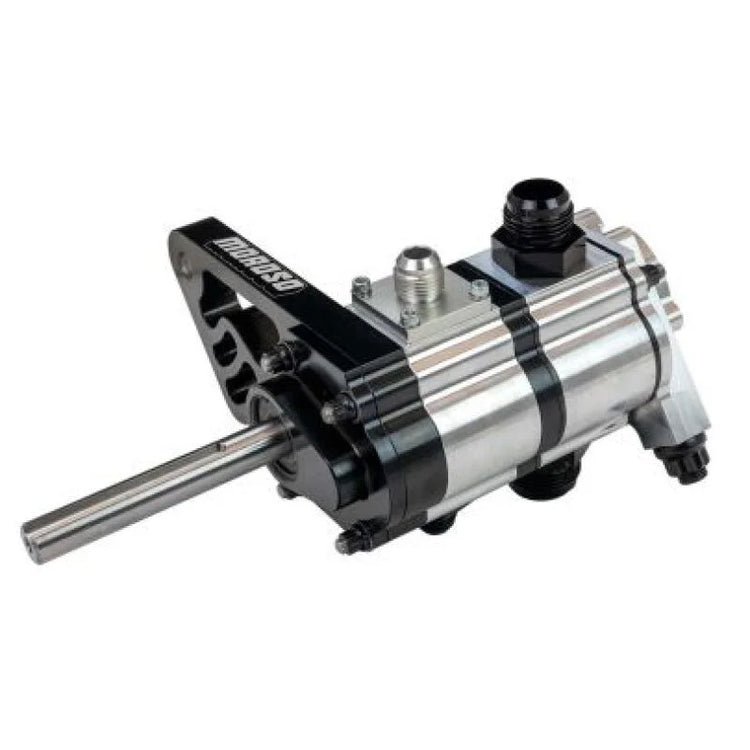 Moroso 2 Stage Scavenge Tri Lobe Driver Left Side Door Mount 1.50in PS Oil Pump w/Fuel Pump Drive