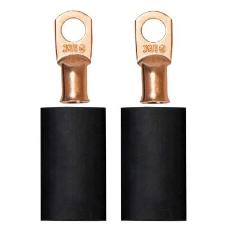 Moroso 3/8in Dia Stud 2 GA Wire Crimp/Solder Battery Cable Terminal Kit (2 Pack)