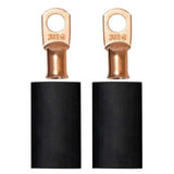 Moroso 3/8in Dia Stud 2 GA Wire Crimp/Solder Battery Cable Terminal Kit (2 Pack)