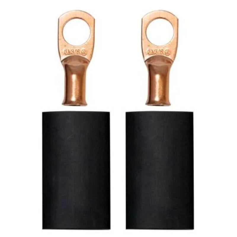 Moroso 3/8in Dia Stud 6 GA Wire Crimp/Solder Battery Cable Terminal Kit (2 Pack)