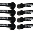 Load image into Gallery viewer, Moroso GM LS 9.75in Long Coil On Plug 90 Deg Sleeved Ultra Spark Plug Wire Set - Black - Side View