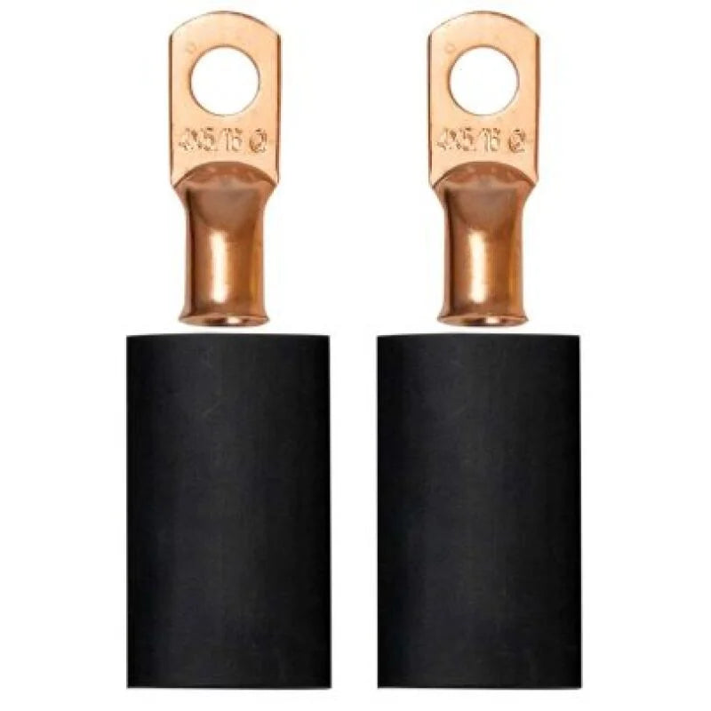Moroso 5/16in Dia Stud 4 GA Wire Crimp/Solder Battery Cable Terminal Kit (2 Pack)