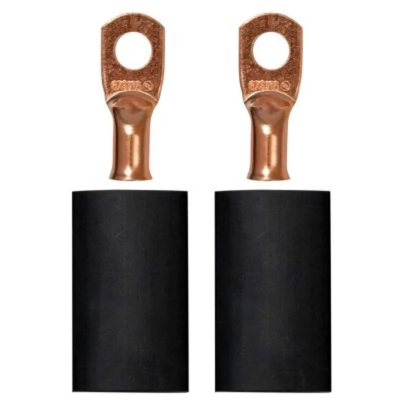 Moroso 5/16in Dia Stud 6 GA Wire Crimp/Solder Battery Cable Terminal Kit (2 Pack)