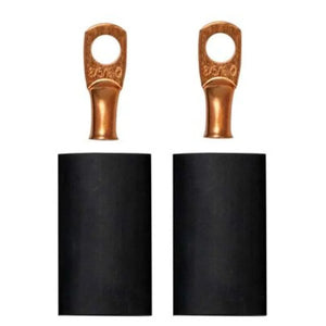 Moroso 5/16in Dia Stud 8 GA Wire Crimp/Solder Battery Cable Terminal Kit (2 Pack)