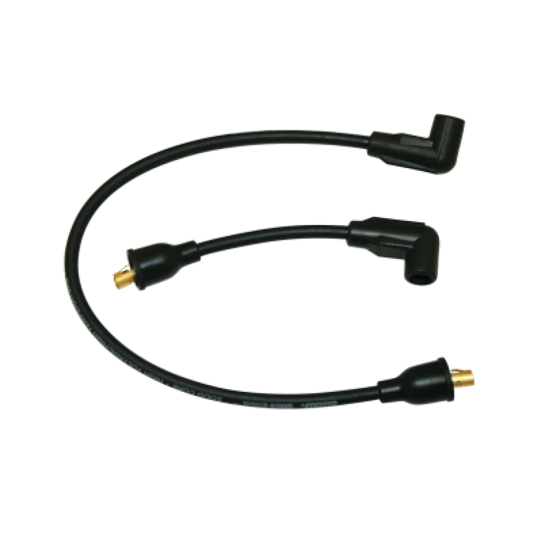 Moroso 65-78 Harley-Davidson FL/FX Solid Stainless Core Wire Set - Black
