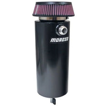 Load image into Gallery viewer, Moroso 6in Diameter Single -16AN Inlet Aluminum Breather Tank Catch Can - Black