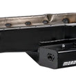 Load image into Gallery viewer, Moroso 80-85 Chevy SBC/Dart (w/2 Pc Seal/Low Clearance) Wet Sump 7qt 7in Steel Oil Pan - Black - Back View
