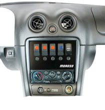 Load image into Gallery viewer, Moroso 99-04 Mazda Miata NB Radio Pocket Block Off Plate With Switches - Main Product View