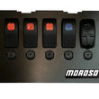 Load image into Gallery viewer, Moroso 99-04 Mazda Miata NB Radio Pocket Block Off Plate With Switches - Side View