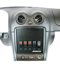 Load image into Gallery viewer, Moroso 99-04 Mazda Miata NB Radio/HVAC Pocket Block Off Plate With Switches - Side View
