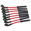 Load image into Gallery viewer, Moroso 99-13 GM LS/LQ 4.8/5.3/5.7/6.0/6.2L Ultra 350 8mm Multi-Angle Boot Spark Plug Wire Set - Red - Main Product View