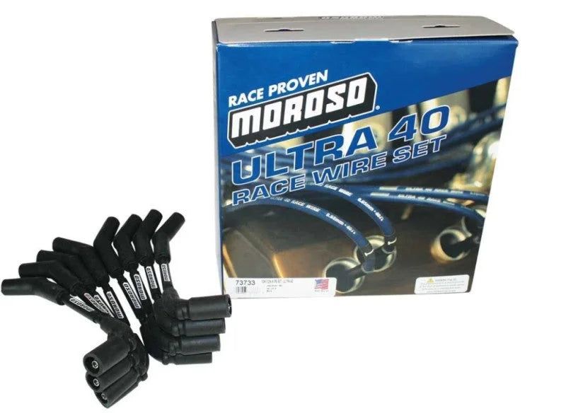 Moroso Big Block Chevy Ignition Wire Set For Moroso Coil Mount Brackets 72394 - Side View