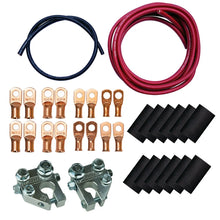 Load image into Gallery viewer, Moroso Billet Terminals Black Shrinks Remote Battery Cable Kit w/Positive &amp; Negative Wires