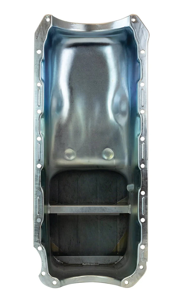 Moroso Chevrolet Big Block Mark IV Kicked Out Wet Sump 6qt 8in Steel Oil Pan - Back View