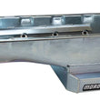 Load image into Gallery viewer, Moroso Chevrolet Big Block Mark IV Kicked Out Wet Sump 6qt 8in Steel Oil Pan - Installation View