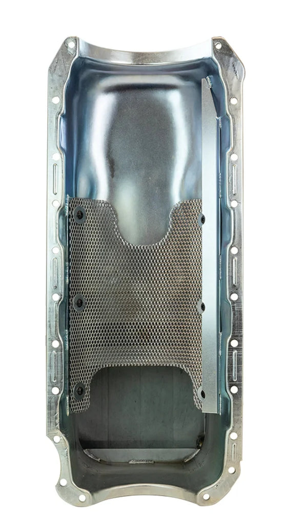 Moroso Chevrolet Big Block Mark IV Stroker Wet Sump 6.5qt 8in Steel Oil Pan - Back View