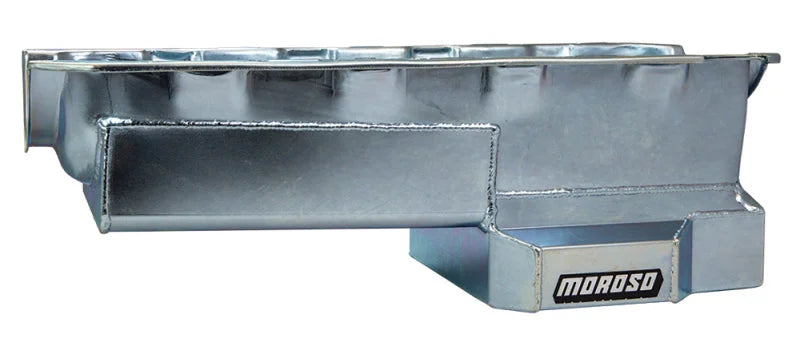 Moroso Chevrolet Big Block Mark IV Stroker Wet Sump 6qt 8in Steel Oil Pan - Installation View