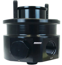 Load image into Gallery viewer, Moroso Chevrolet Big Block Oil Filter Adapter - Sandwich - Accumulator/External Pump