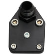 Load image into Gallery viewer, Moroso Chevrolet Small Block Fuel Pump Block-Off Plate w/Fitting - Billet Aluminum