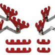 Load image into Gallery viewer, Moroso Chevrolet Small Block Ignition Wire Loom Kit - Centerbolt - 7-9mm - Red