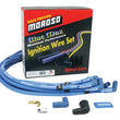 Load image into Gallery viewer, Moroso Chevrolet Small Block Ignition Wire Set - Blue Max - Spiral Core - Sleeved - HEI - 90 Degree - Main Product View