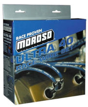 Load image into Gallery viewer, Moroso Chevrolet Small Block Ignition Wire Set - Ultra 40 - Unsleeved - Non-HEI - Under Header - Blk
