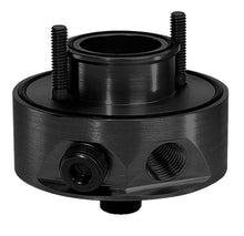 Load image into Gallery viewer, Moroso Chevrolet Small Block Oil Filter Adapter - Sandwich - Accumulator/External Pump