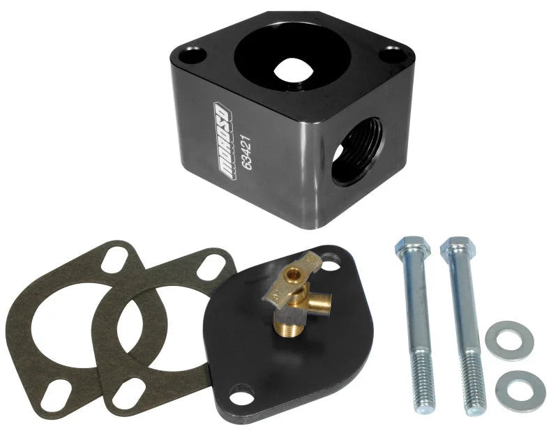 Moroso Chevrolet Waterneck Bleeder Kit - Billet Aluminum