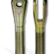 Load image into Gallery viewer, Moroso Clevis End - 1/2in-20 Thread on Shank - Chrome Moly Steel - Gold Iridite Finish - 2 Pack