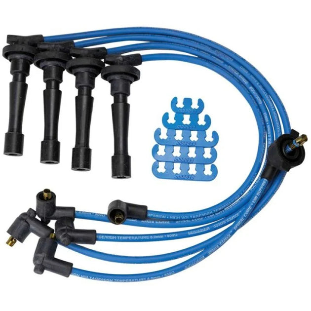 Moroso Custom Ignition Wire Set - Blue Max - Spiral Core - Colored...