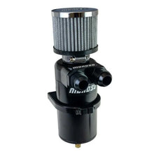 Load image into Gallery viewer, Moroso Dual Inlet -12AN Billet Breather Tank Catch Can - Black
