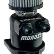 Load image into Gallery viewer, Moroso Dual Inlet -8AN Billet Breather Tank Catch Can - Black