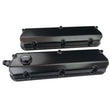 Load image into Gallery viewer, Moroso Ford 302/351W 2-3/4in Tall Aluminum Valve Covers - Black (w/-12AN Vac Fitting &amp; Oil Fill)