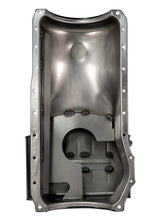 Load image into Gallery viewer, Moroso Ford 351C/351M (w/Front Sump) Kicked Out Wet Sump 7qt 8in Steel Oil Pan - Side View