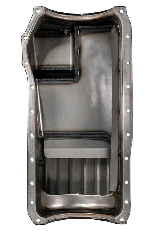 Moroso Ford 351C/351M/400 (w/Rear Sump) Wet Sump 8qt 9in Steel Oil Pan - Back View