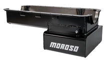 Load image into Gallery viewer, Moroso Ford 351W (w/Front Sump &amp; Billet End Seals) Road Race Baffled Wet Sump 7qt 8in Steel Oil Pan - Side View