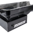 Load image into Gallery viewer, Moroso Ford 351W (w/Front Sump) Kicked Out Road Race Baffled 9qt 8in Steel Oil Pan - Back View